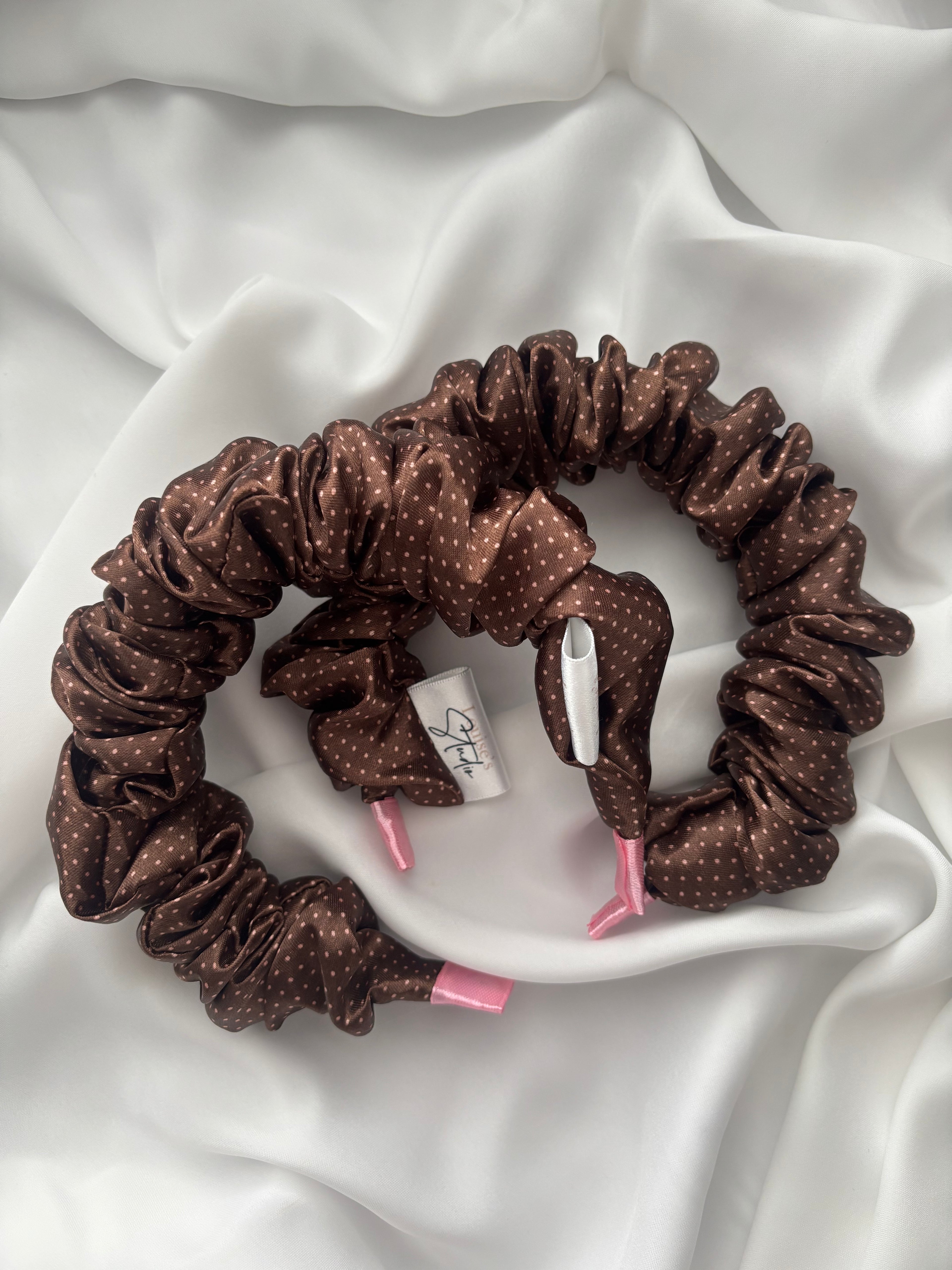Cocoa Blush Scrunchie Headband