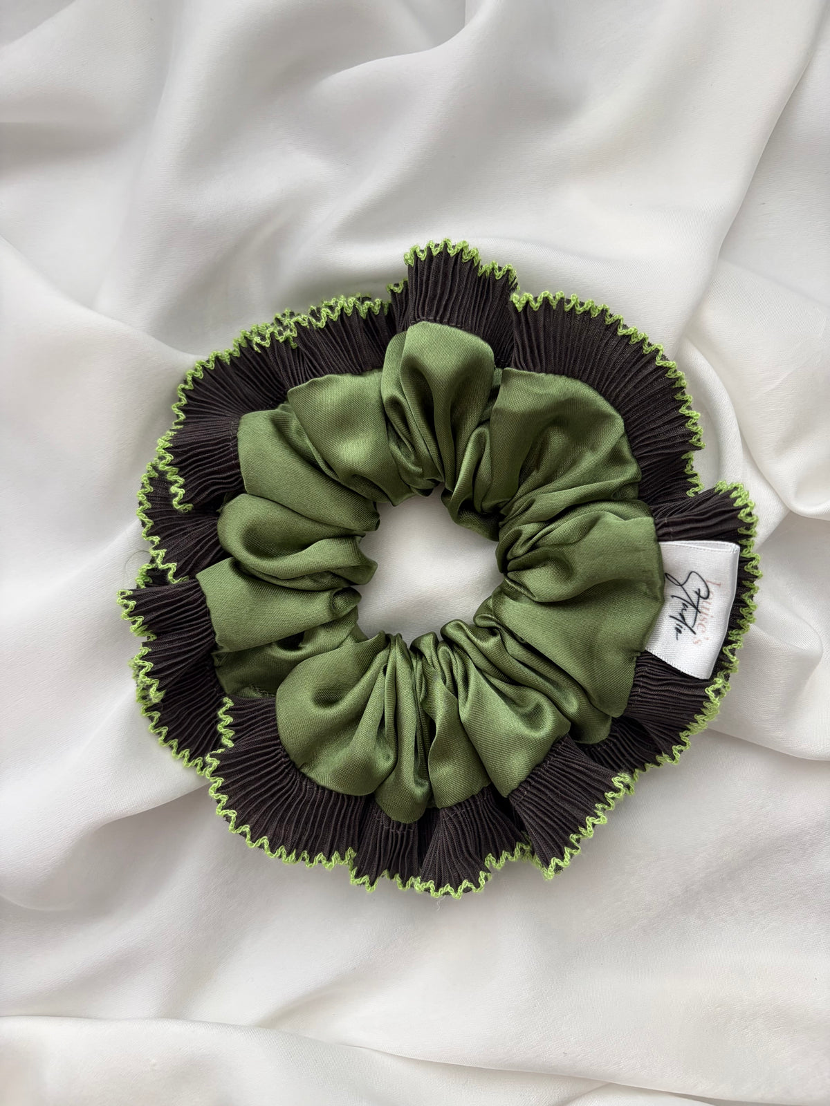Noir Olive Scrunchie