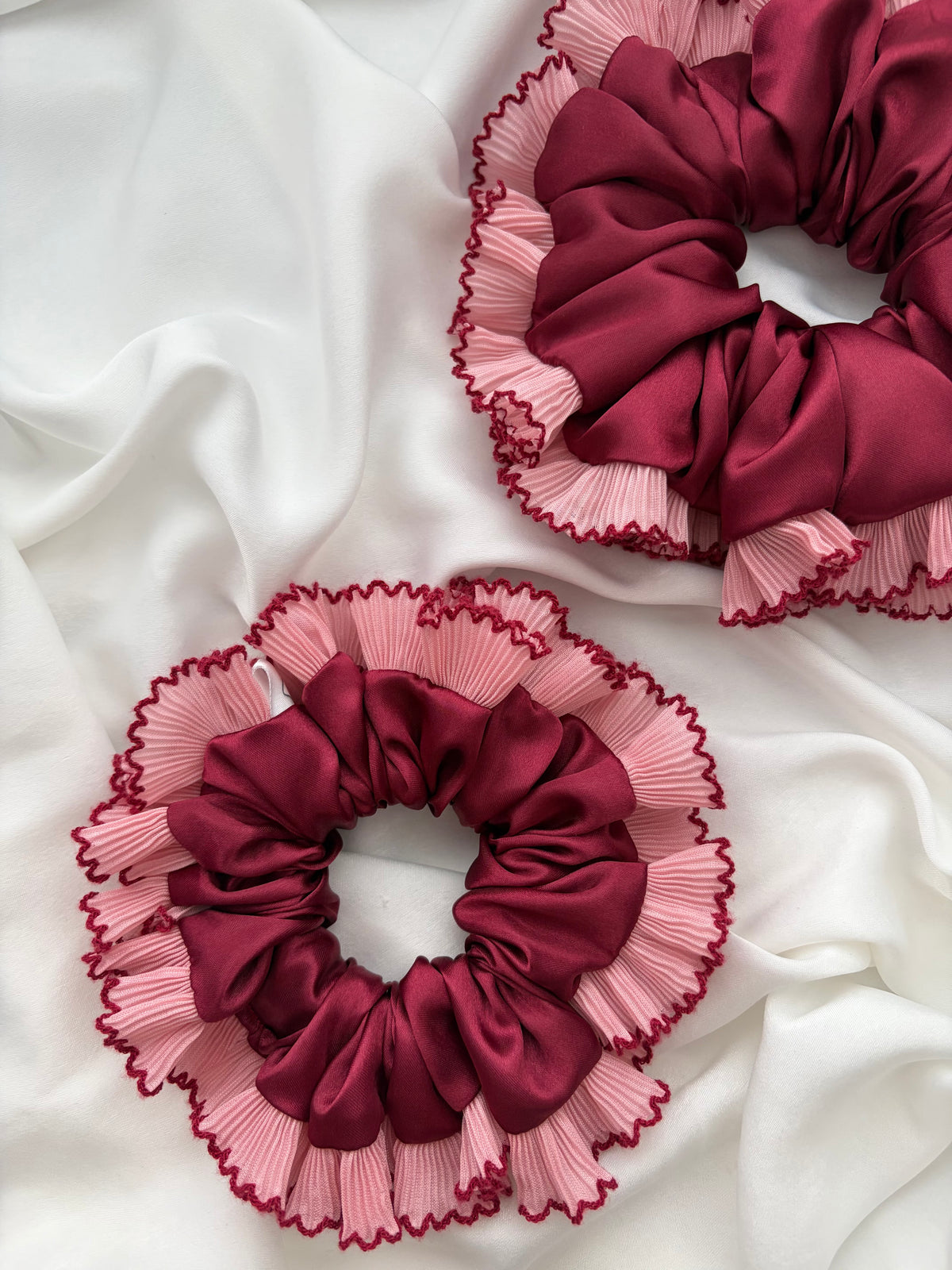 Cherry Rose Scrunchie