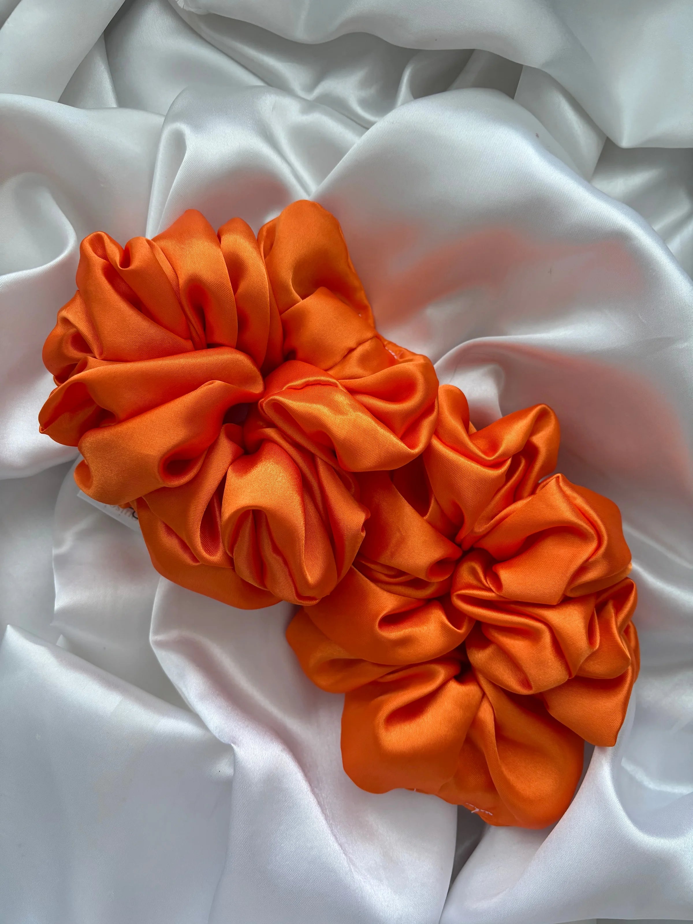 Neon Orange Scrunchies