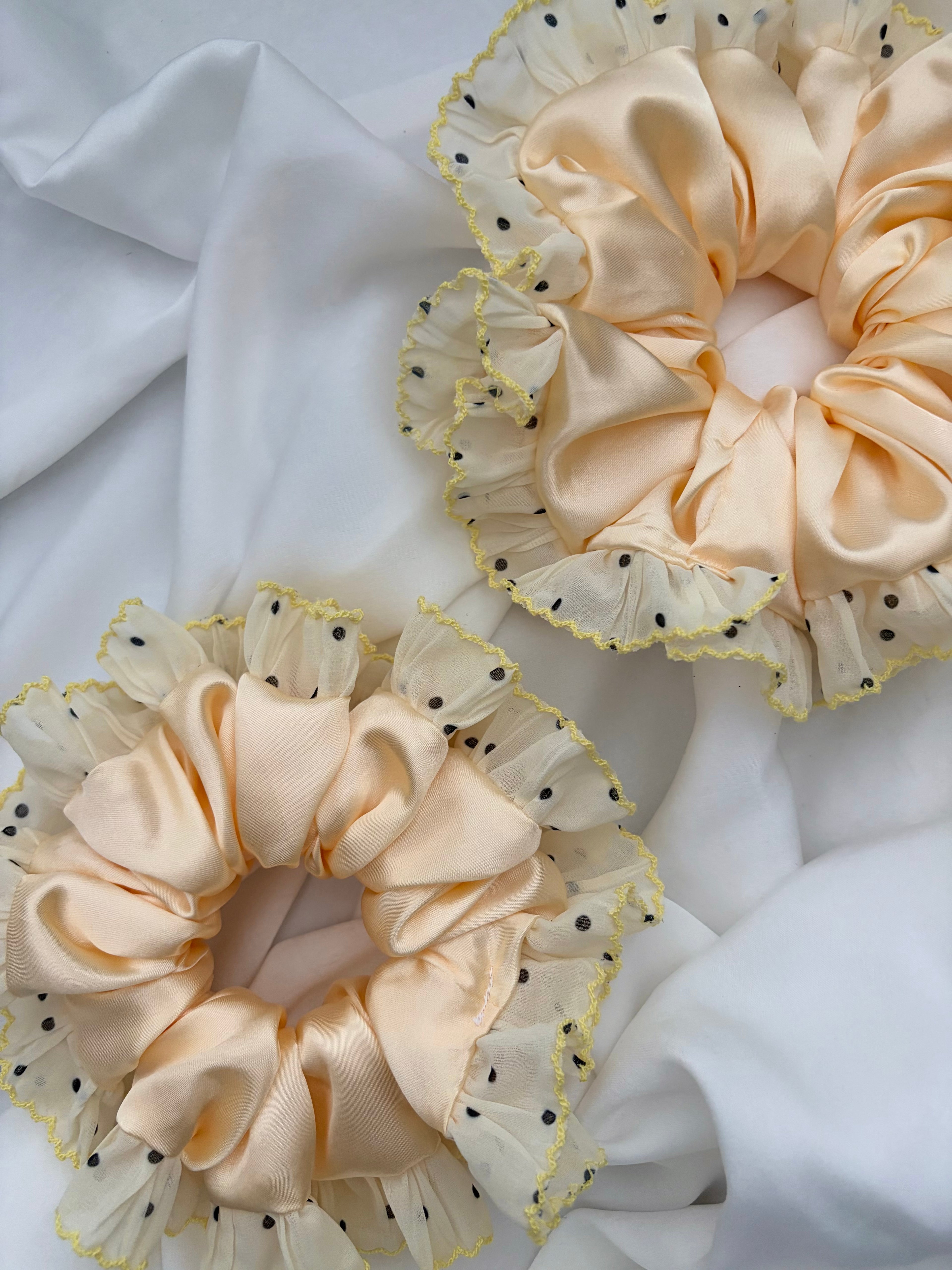 Lemon Confetti Scrunchie