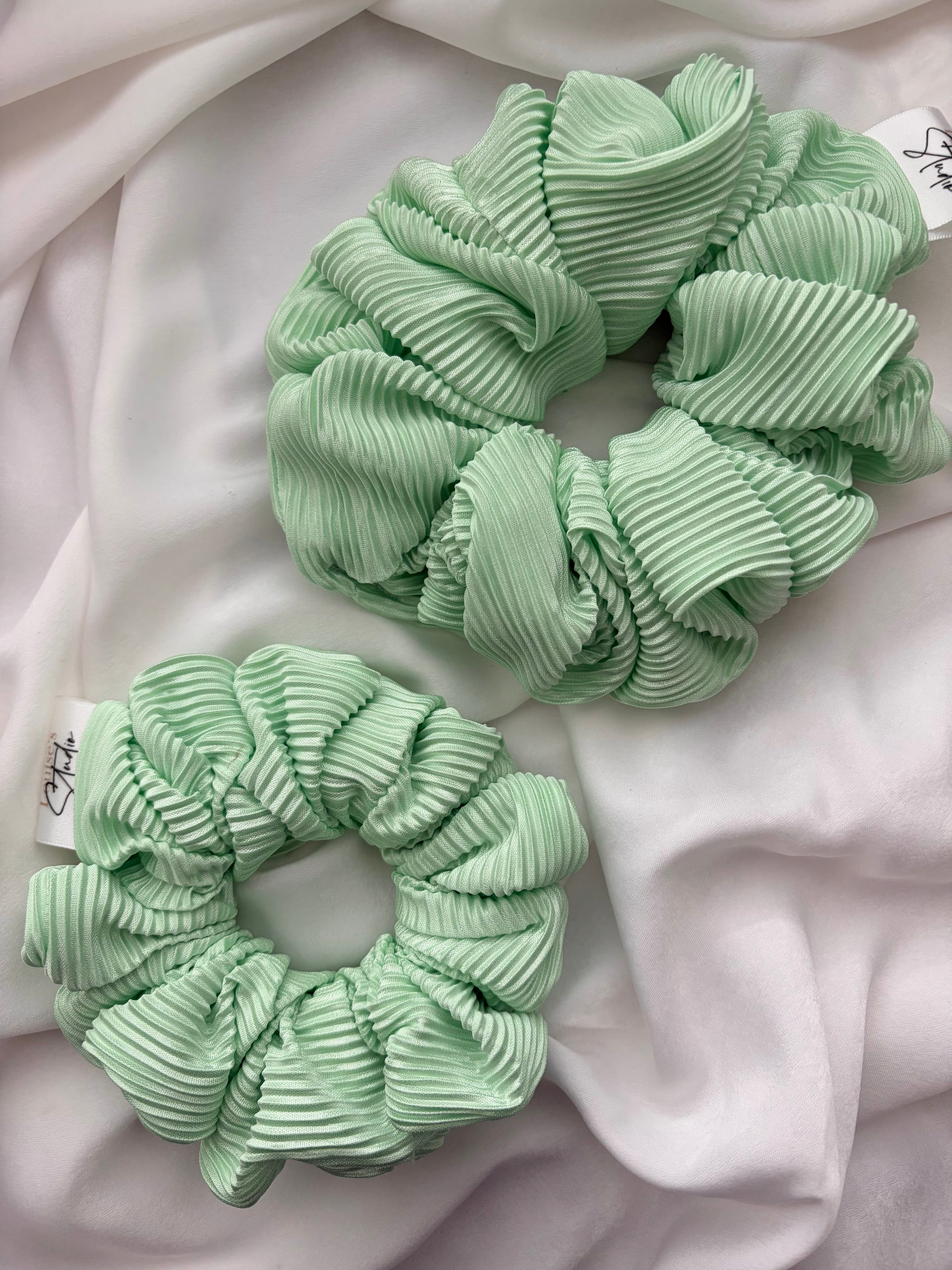 Mint Waves Scrunchie