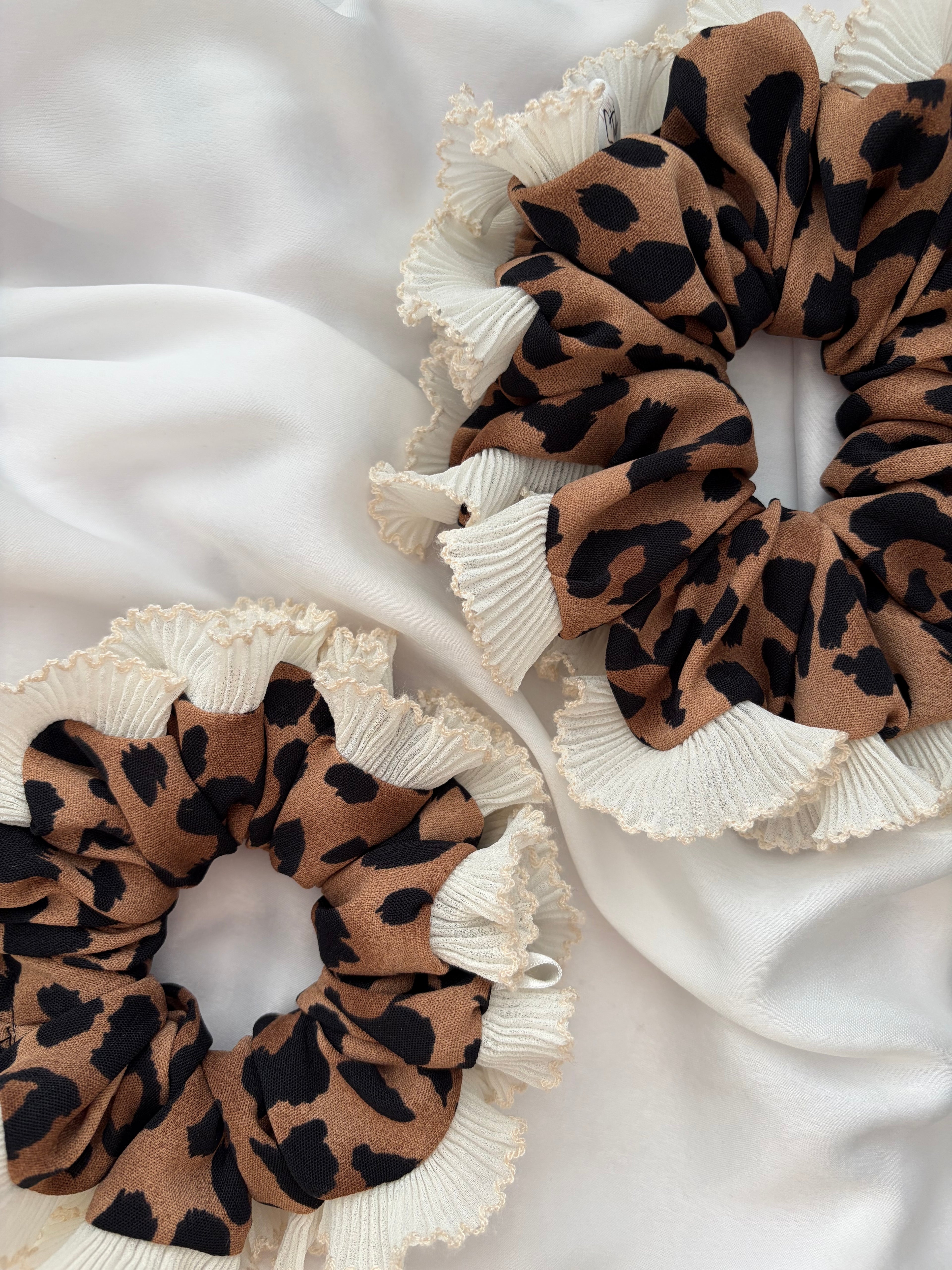 Snow Leopard Scrunchie