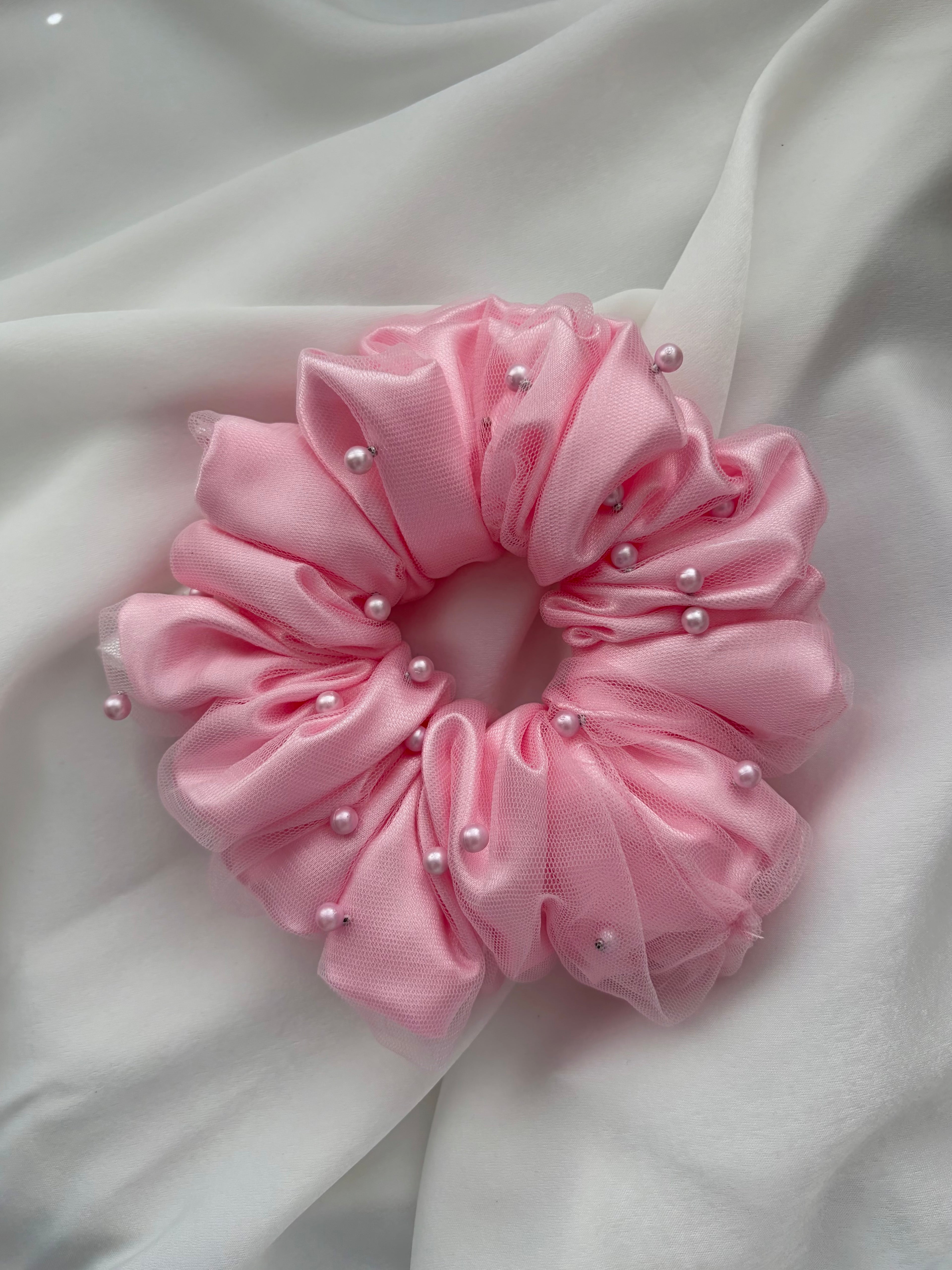 Blush Pearl Scrunchie