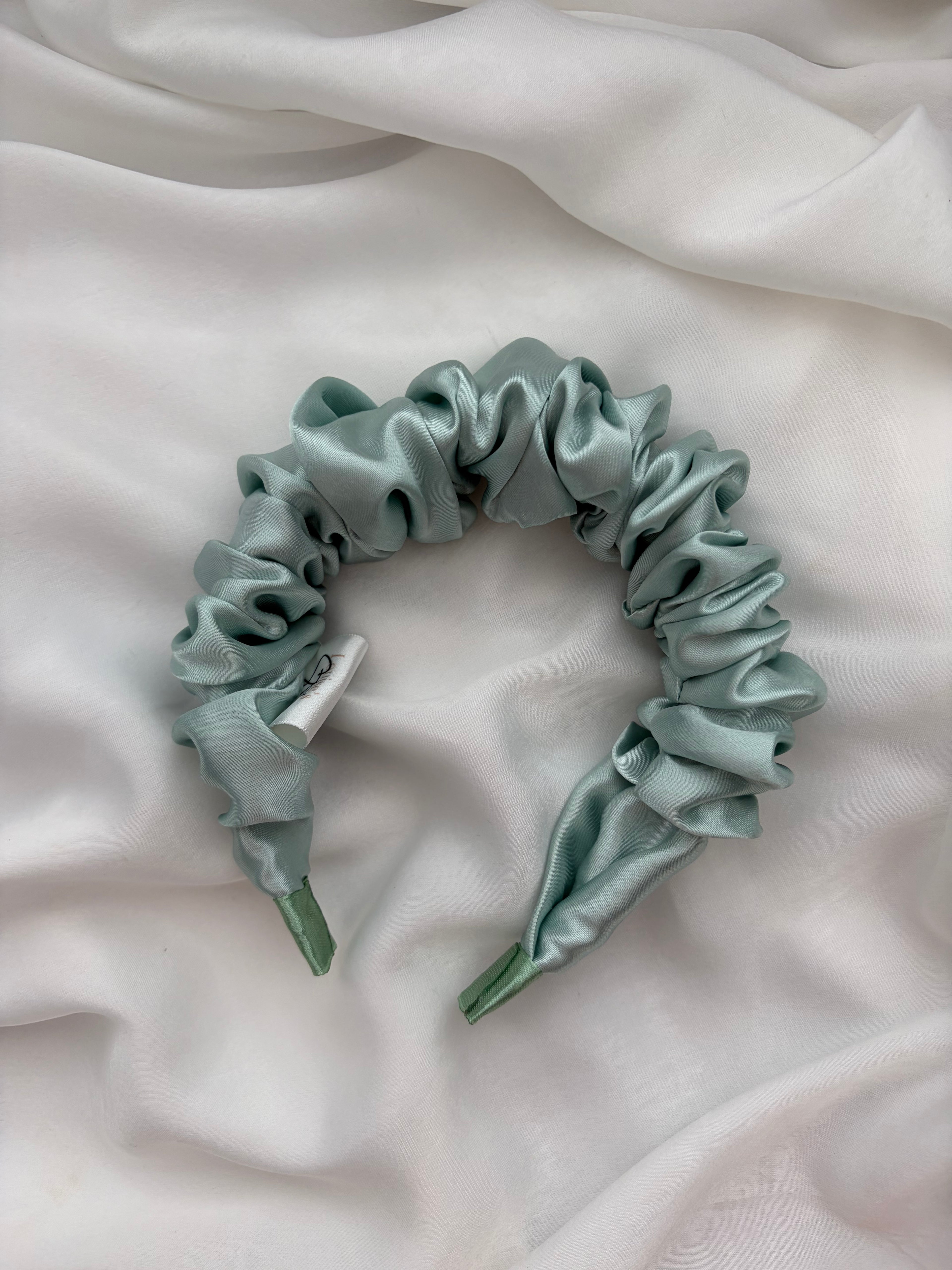 Duck Egg Scrunchie Headband