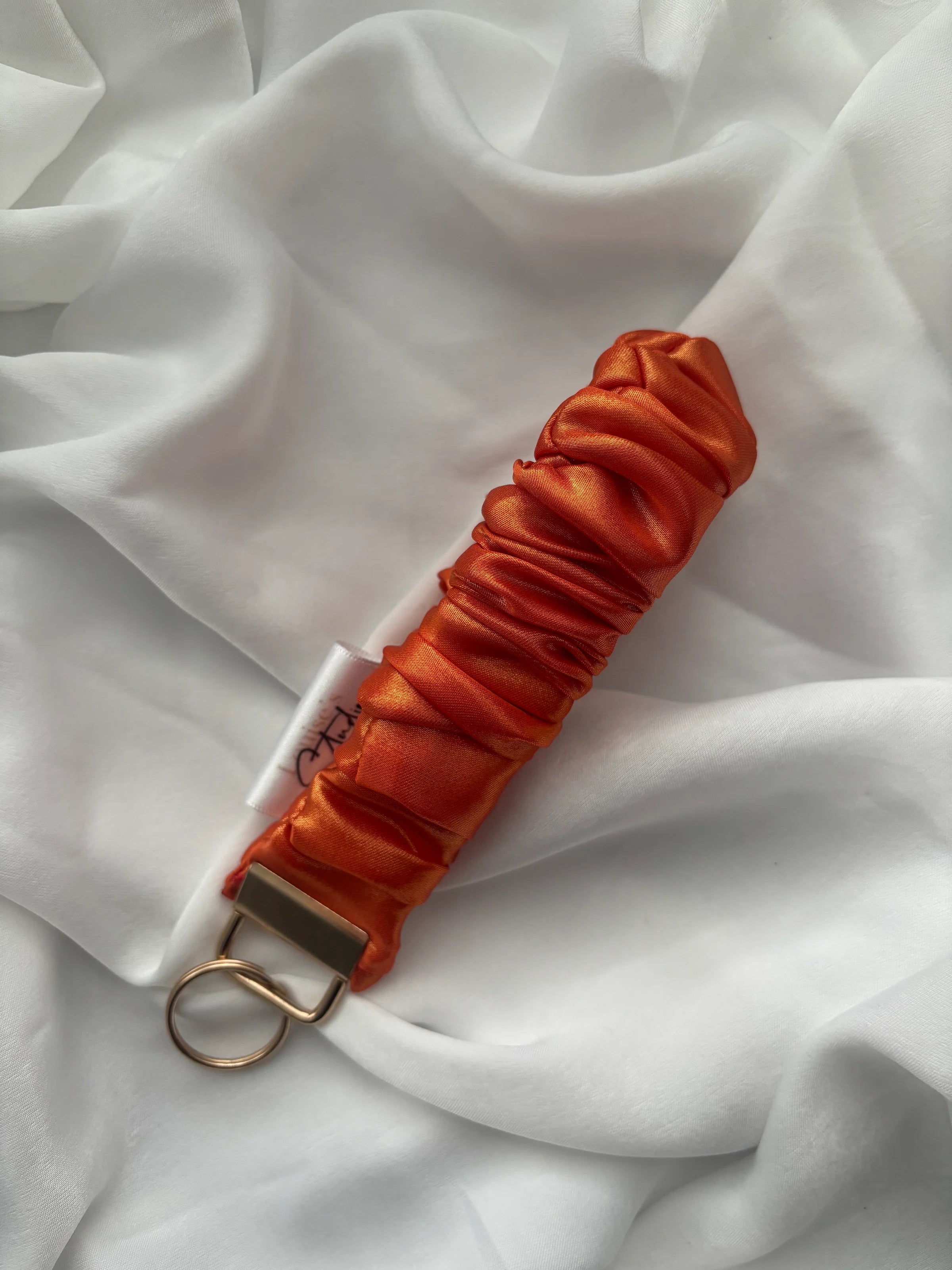 Tangerine Scrunchie Keyring