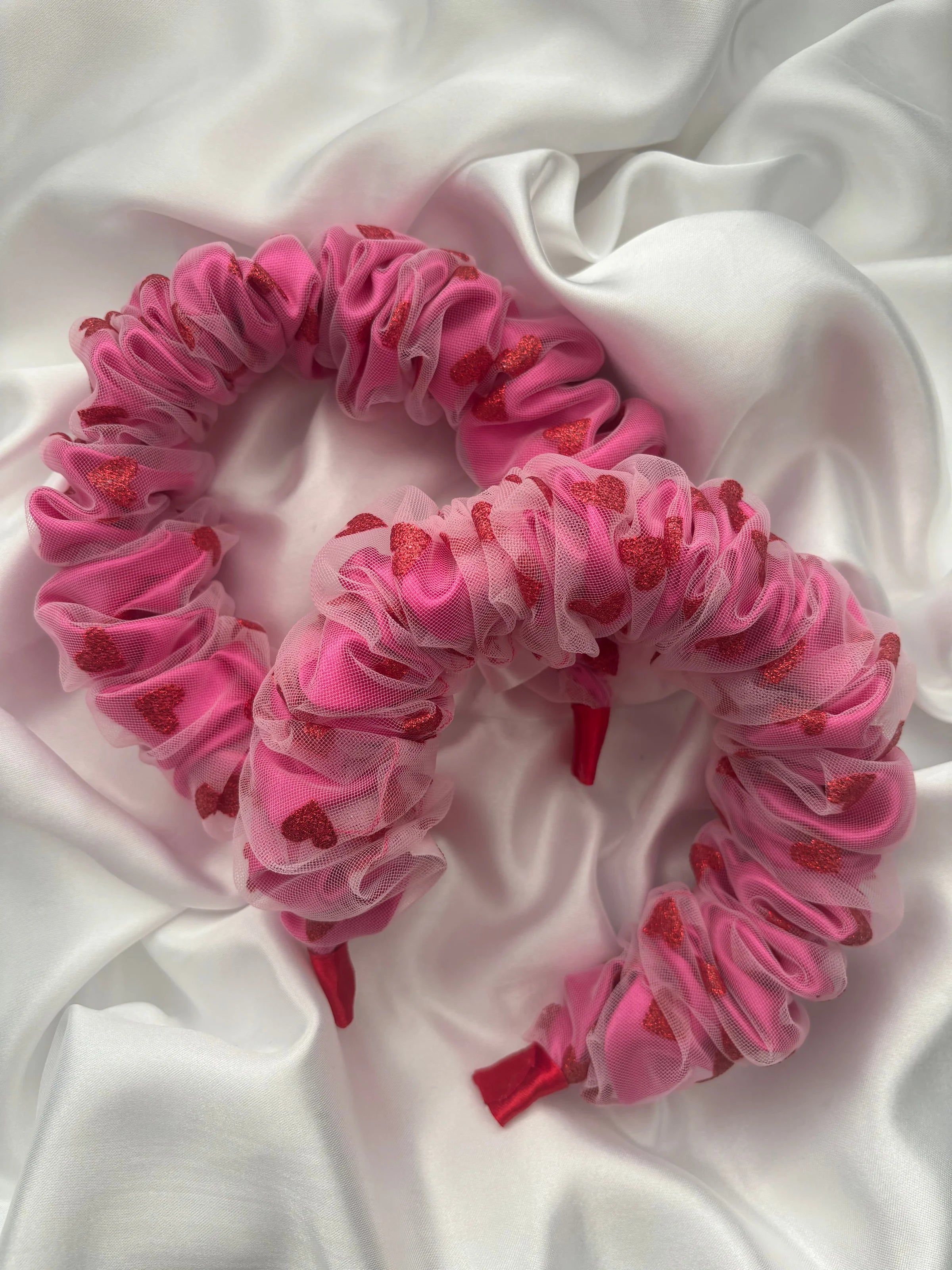 Fuchsia Heart Headband