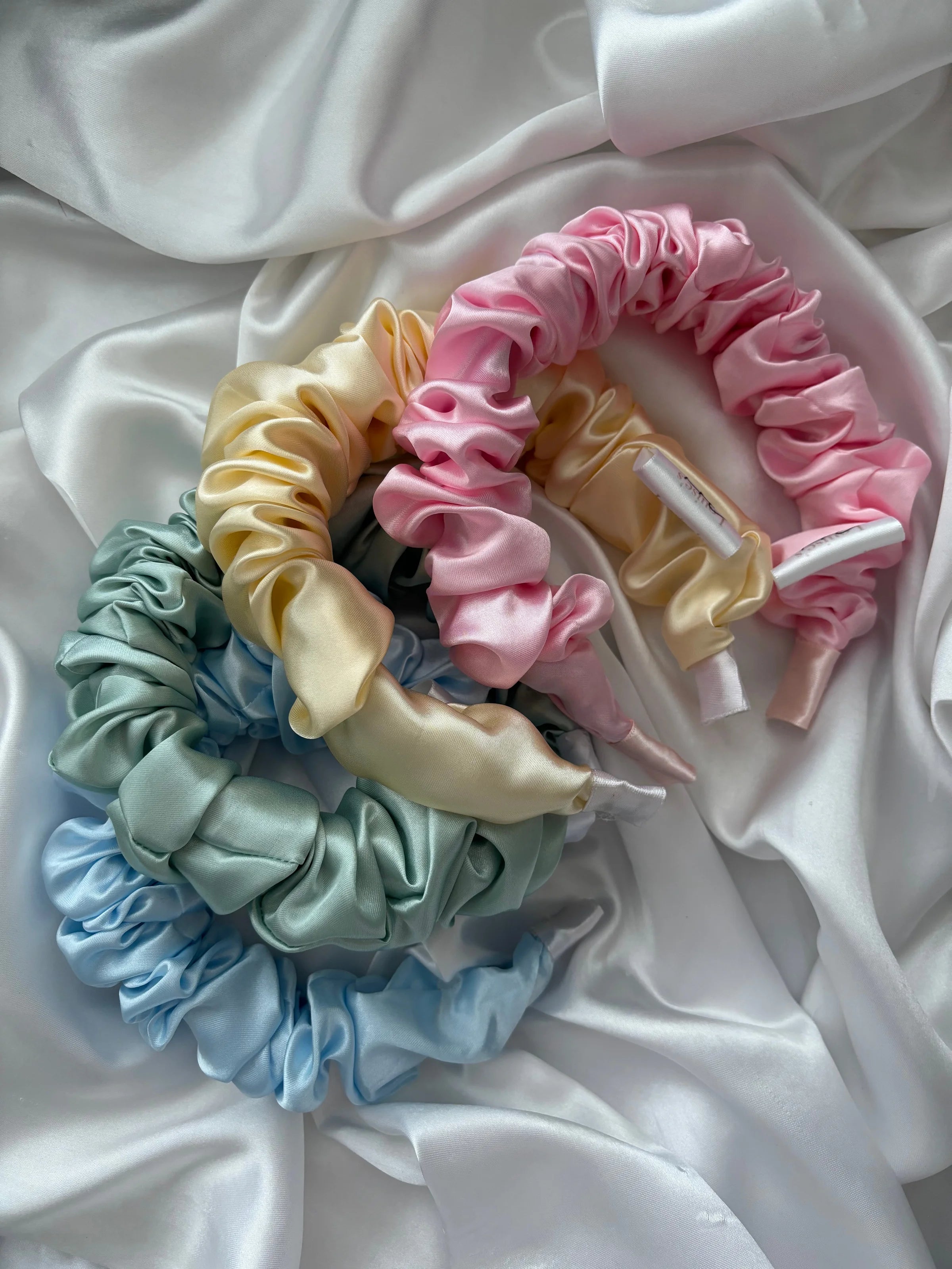 Pastel Scrunchie Headbands