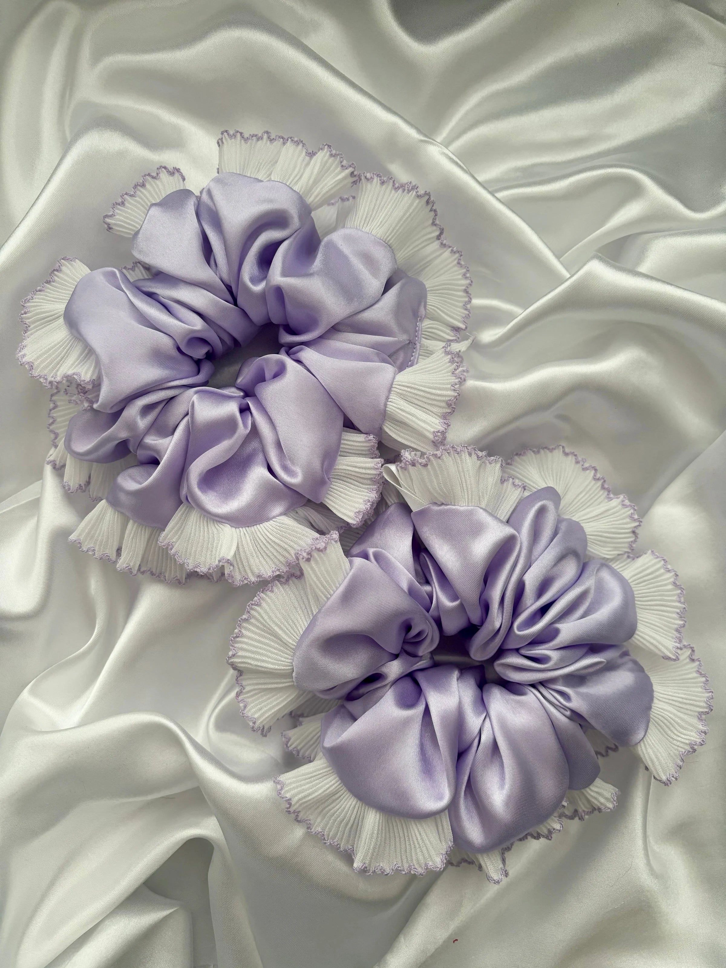 Lavender Coral Scrunchie