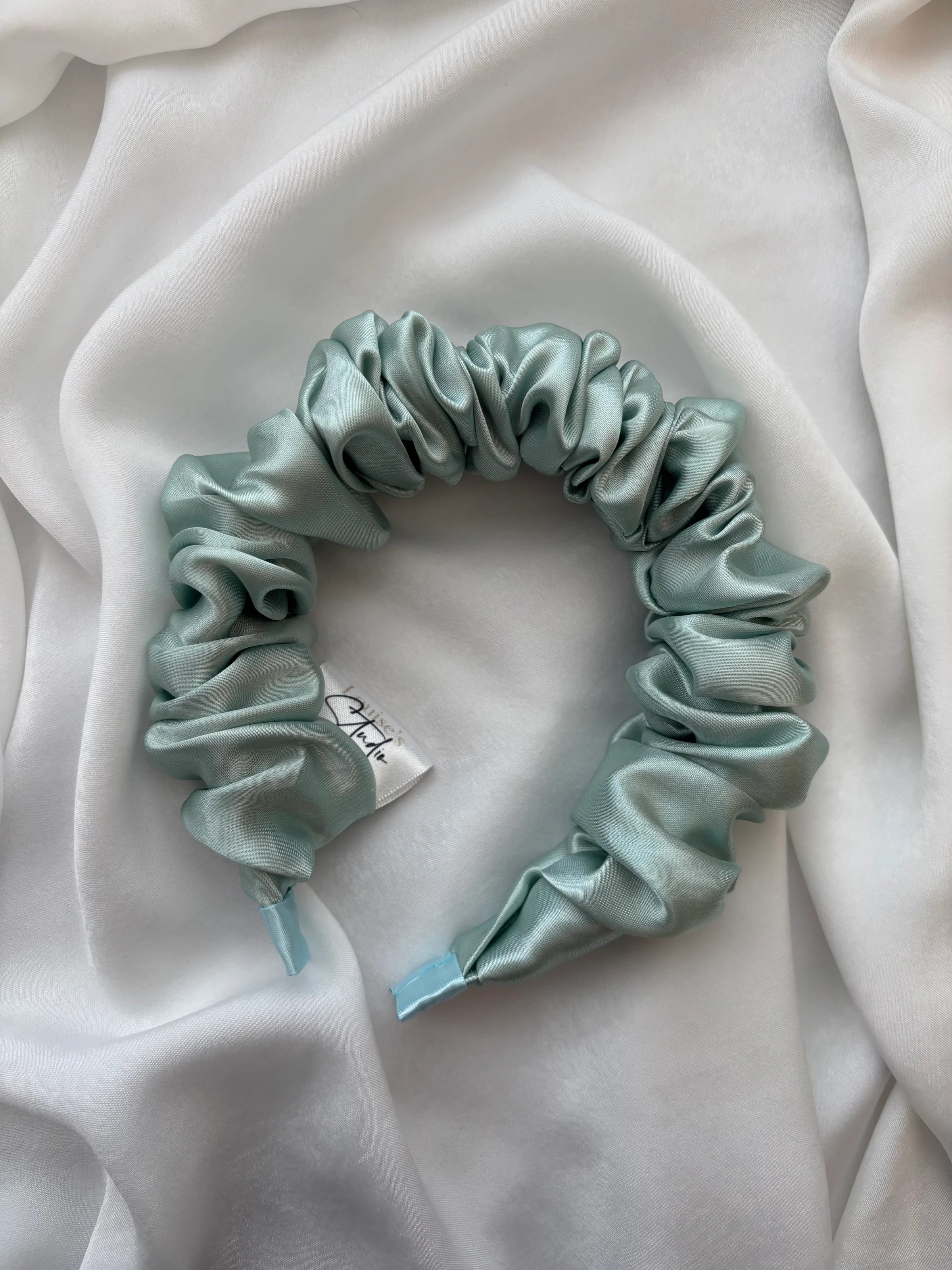 Duck Egg Scrunchie Headband