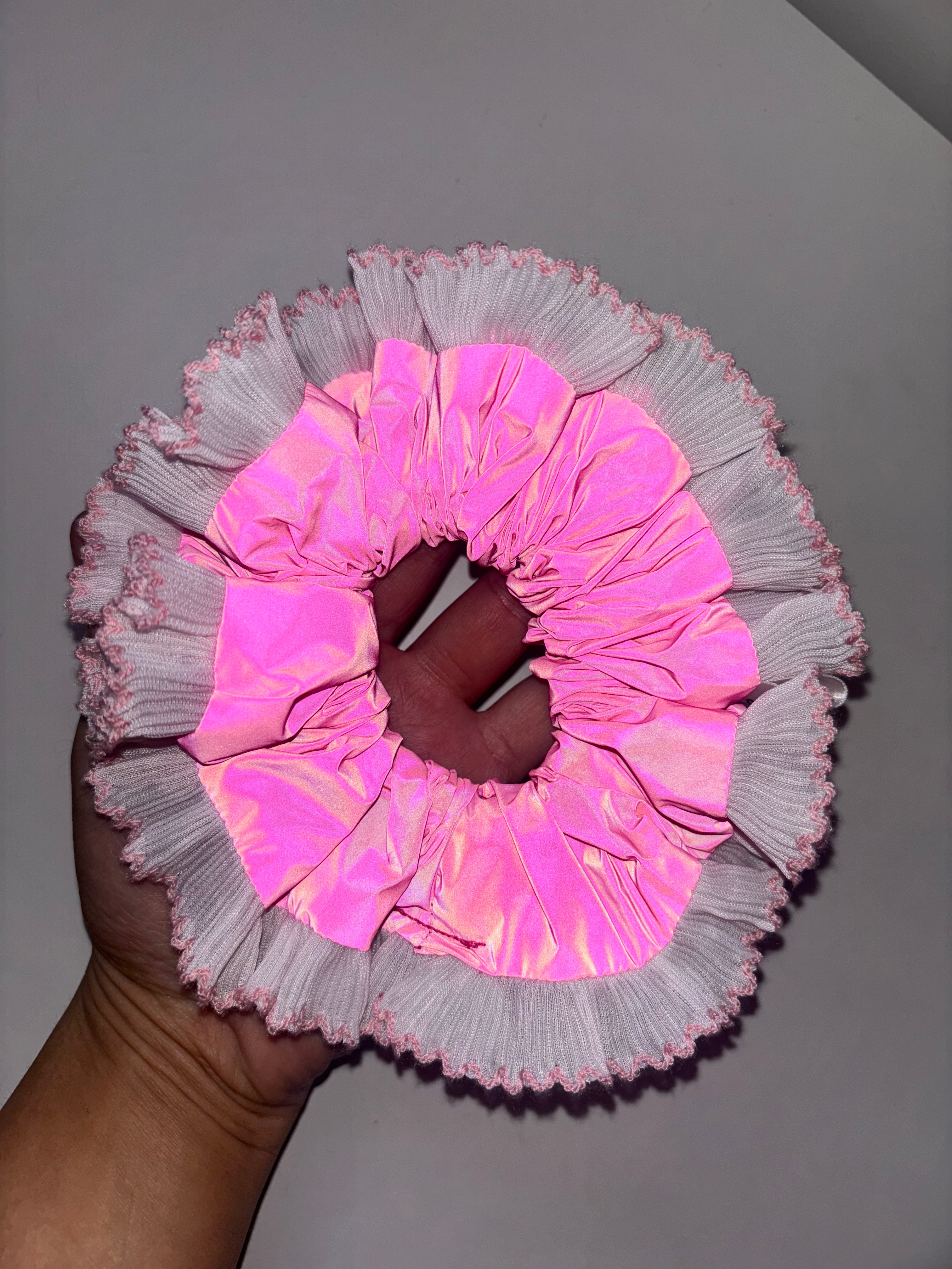Flamingo Disco Scrunchie