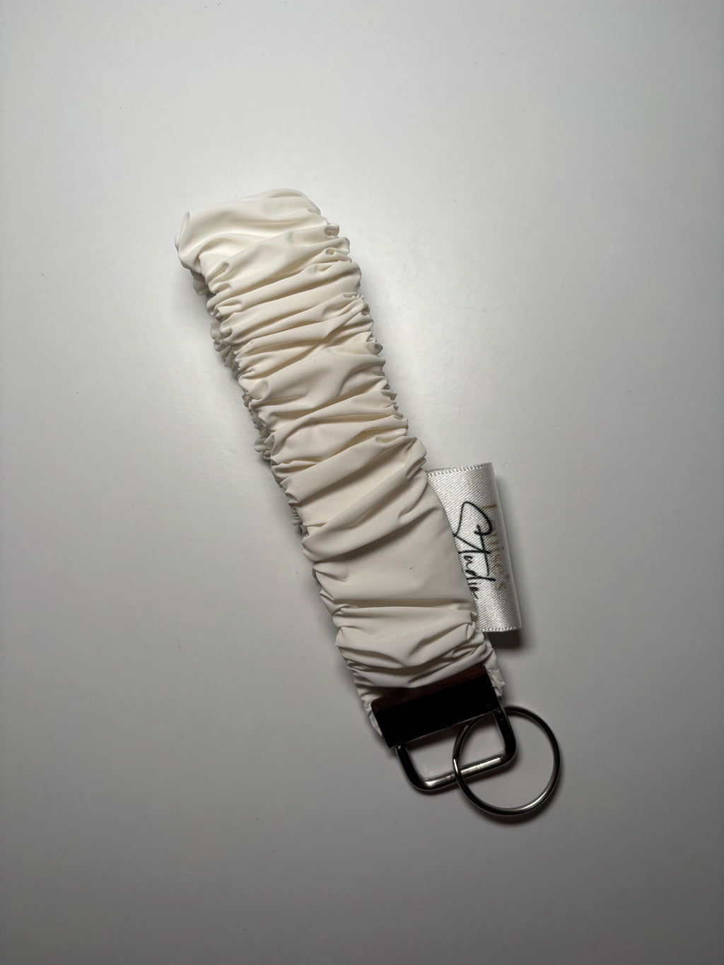 Lilac Pearl Scrunchie Keyring